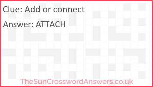 Add or connect Answer