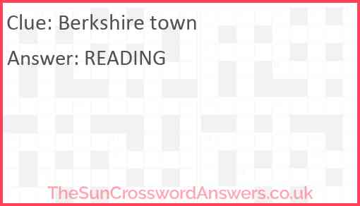 Berkshire town Answer