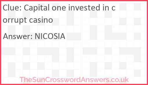 Casino co star joe crossword clue puzzles