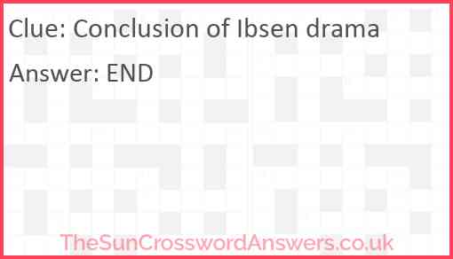 Conclusion of Ibsen drama Answer