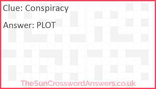 conspire crossword