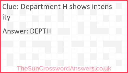 intensity crossword clue