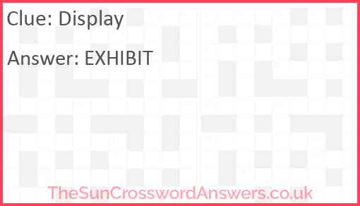paintbrush display crossword