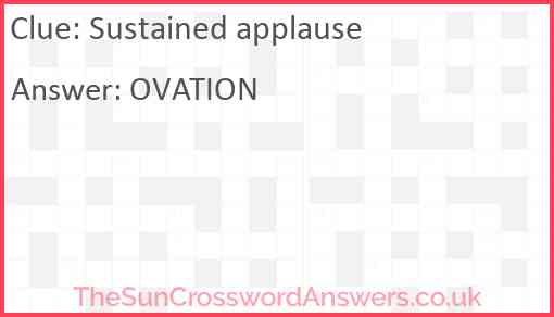 round of applause crossword
