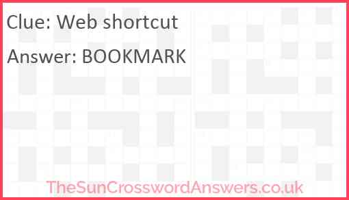 Web shortcut Answer