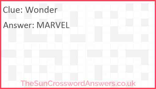 word with wonder or designer nyt crossword
